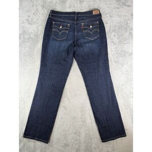 Levis 505 Jeans Womens 14M 32x32 Blue Denim Straight Leg